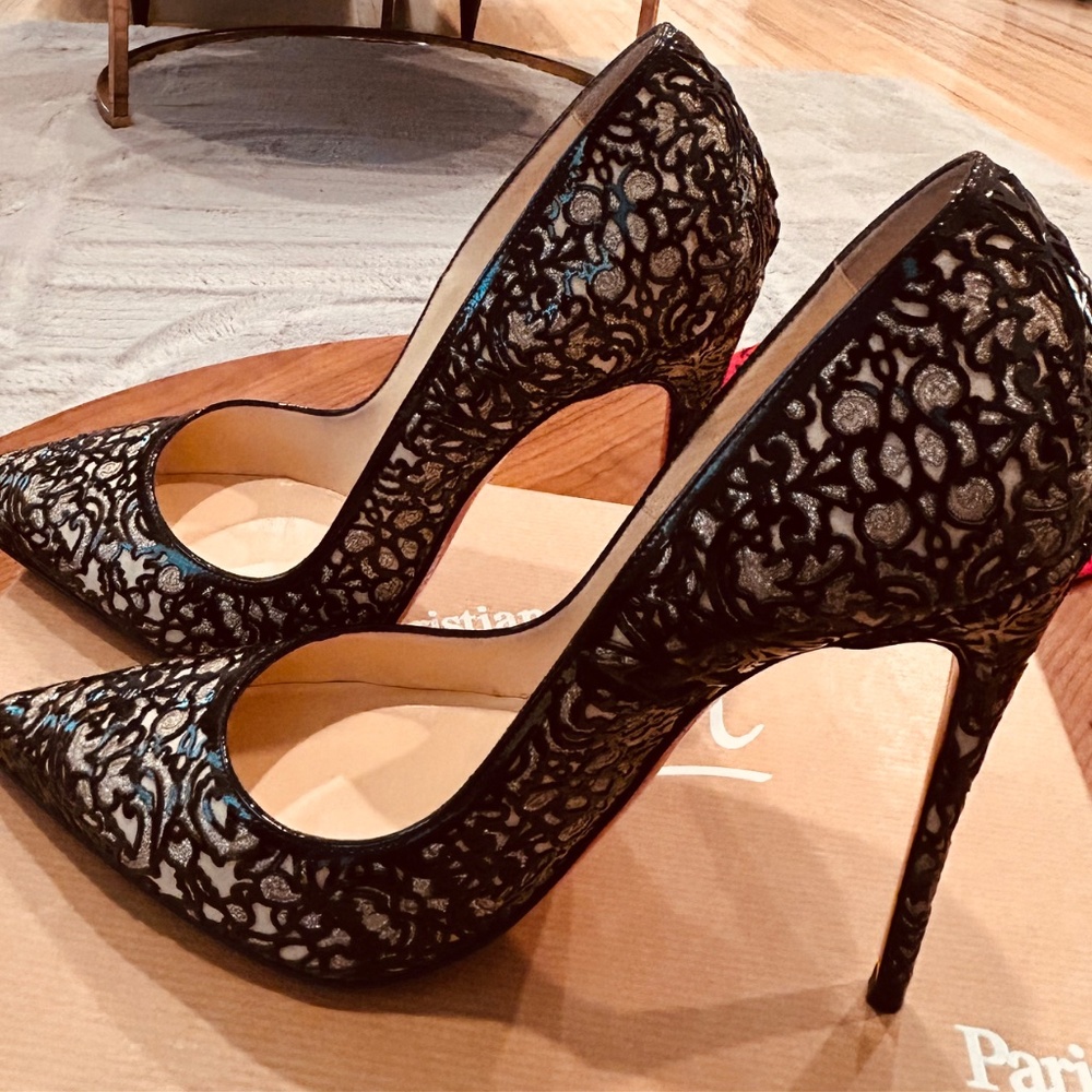 Christian Louboutin rare cut design pumps Heels 120 - Picture 6 of 7